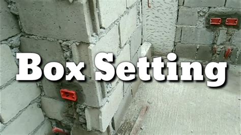 how to install electrical box in cinder block|electrical box for concrete block.